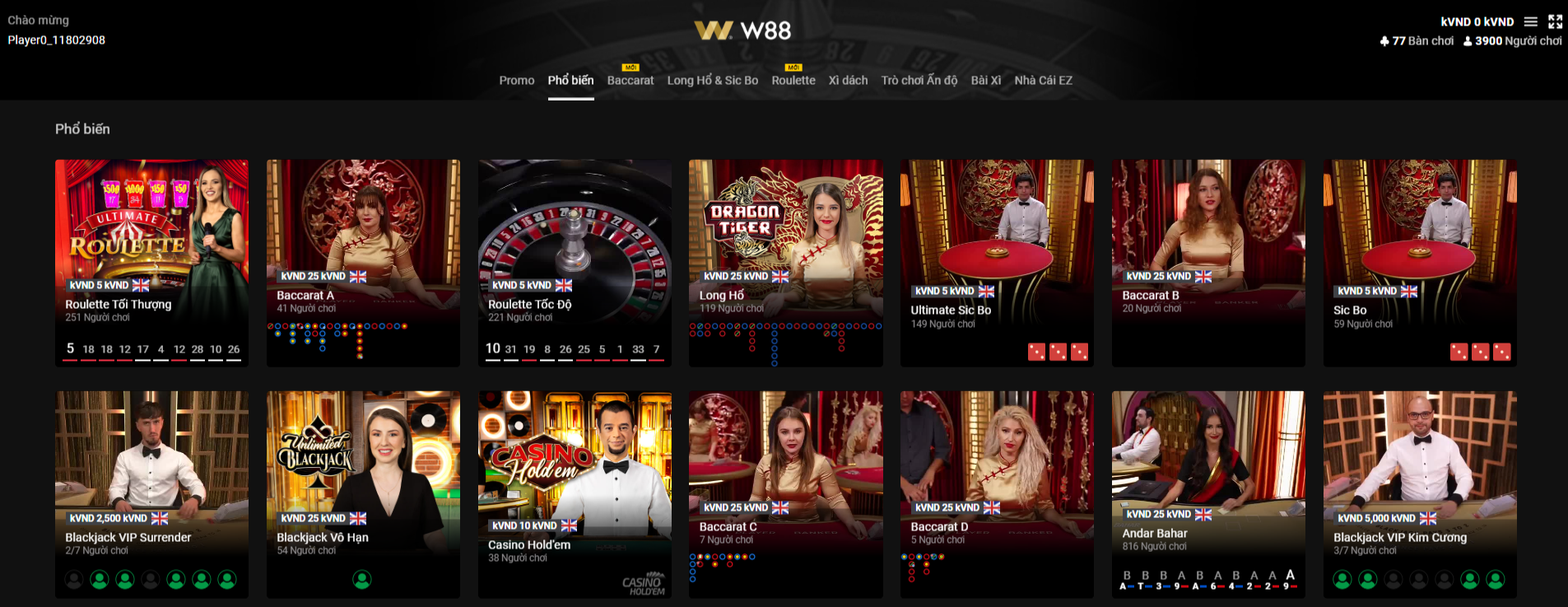 giơi thiệu Casino W88 đem đến một cảm giác tuy là mà quen, rất thú vị