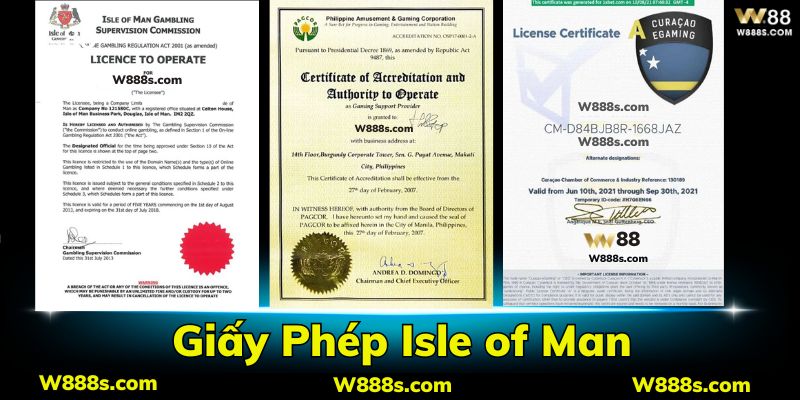 Tìm hiểu 3 loại chứng nhận mà W88 đã sở hữu 
