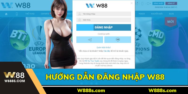 Chia sẻ các bước đăng nhập vào W88 trên máy tính